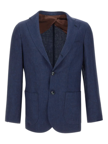  Barba Blazer Con Botones - Azul 