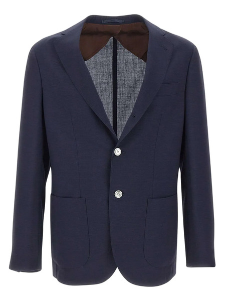  Barba Blazer Con Botones - Azul 