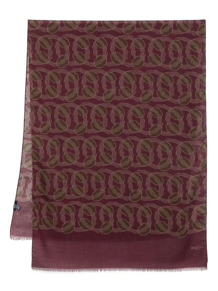  Barba Fular Estampado - Rojo 