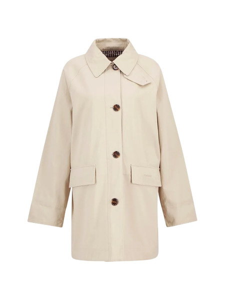  Barbour Gabardina Con Botones - Neutro 