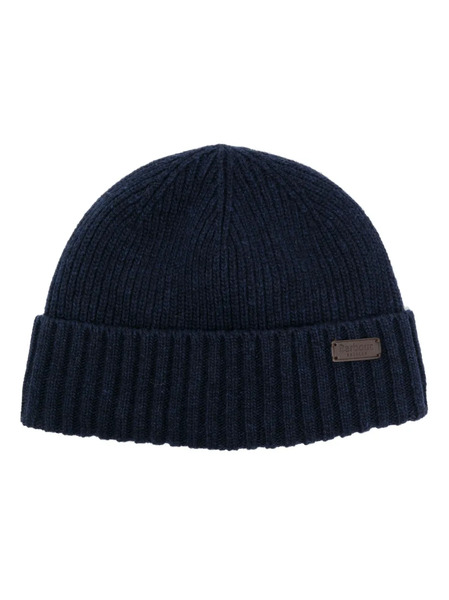  Barbour Gorro Con Parche Del Logo - Azul 