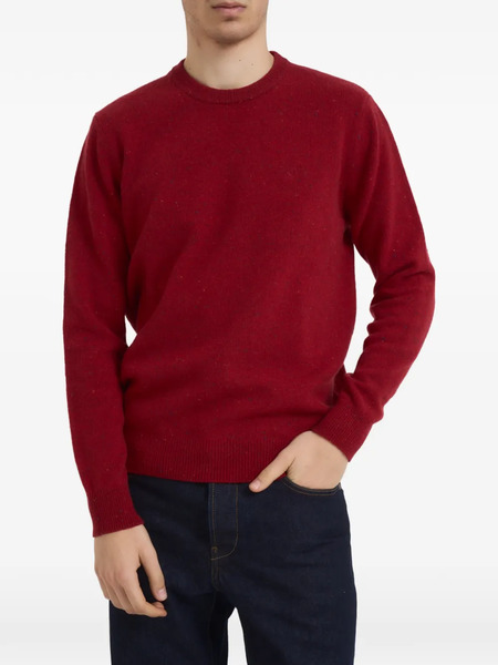  Barbour Jersey Con Logo Bordado - Rojo 