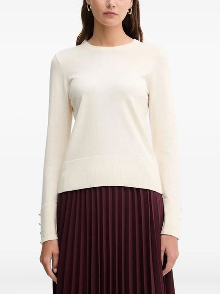  Barbour Jersey Con Puños Y Botones - Blanco 