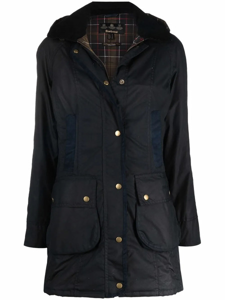 Barbour Parka Con Capucha - Azul 