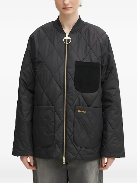  Barbour Plumífero Con Botones - Negro 