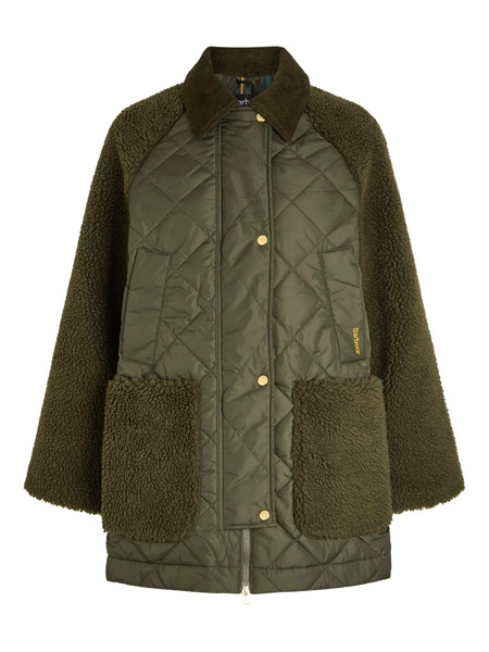  Barbour Plumífero Con Efecto De Oso - Verde 