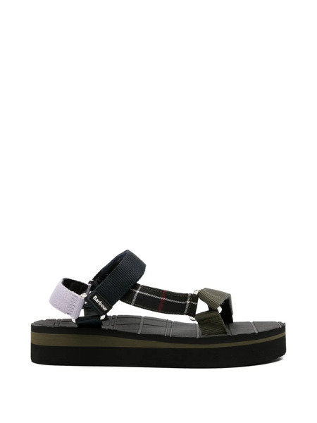  Barbour Sandalias Mila Con Cierre Autoadherente - Azul 