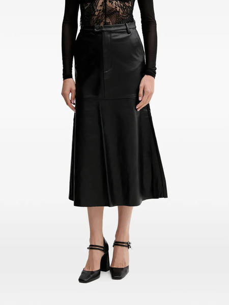  Bardot Falda Midi Acampanada - Negro 