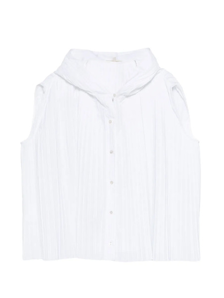  Barena Blusa Plisada - Blanco 