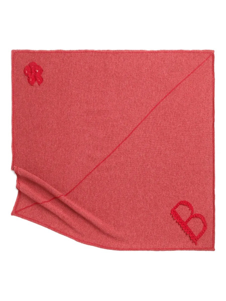  Barrie Bufanda Con Logo Bordado - Rojo 