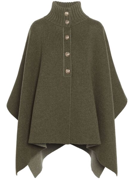  Barrie Capa Con Ribetes De Pelo - Verde 