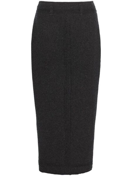  Barrie Falda Midi De Punto - Negro 