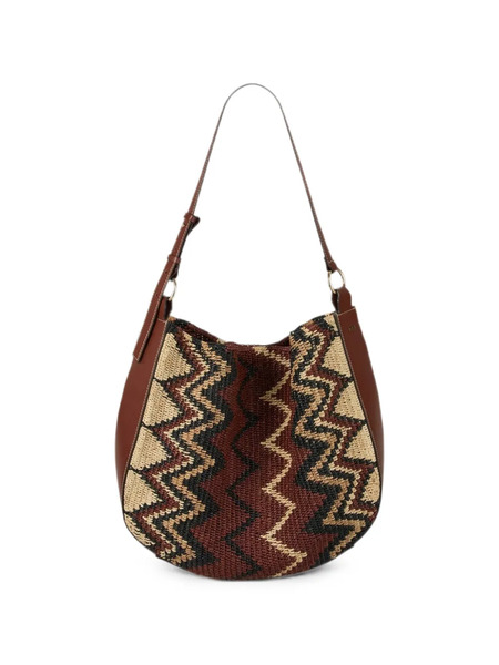  Ba&sh Arya Zigzag-pattern Shoulder Bag - Marrón 