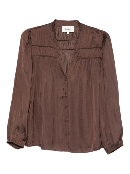  Ba&sh Blusa Con Cuello En V - Marrón 