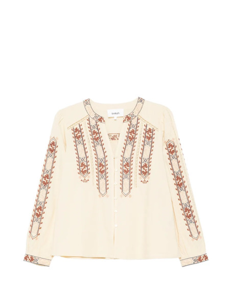  Ba&sh Blusa Faustina Bordada - Neutro 