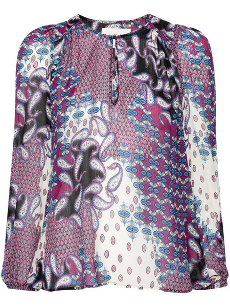  Ba&sh Blusa Georgette Blair - Morado 