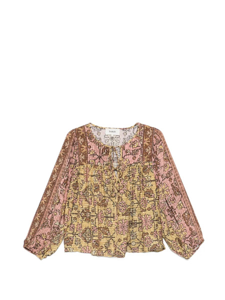  Ba&sh Blusa Jaune Estampada - Amarillo 