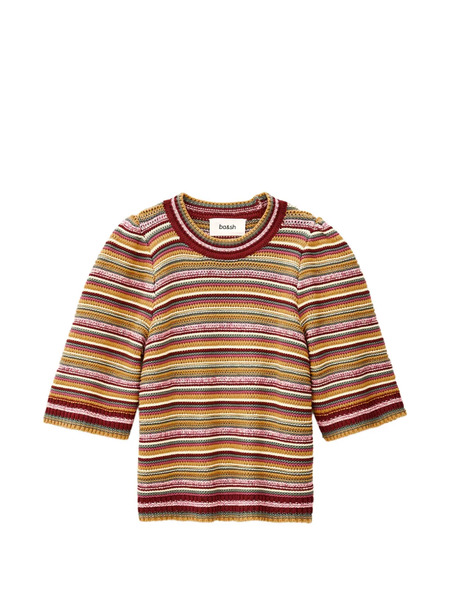  Ba&sh Camiseta Farfaela A Rayas - Rojo 