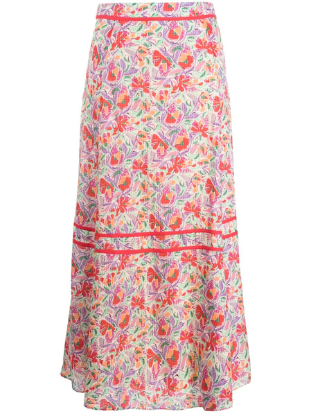  Ba&sh Falda Aliya Con Estampado Gráfico - Neutro 