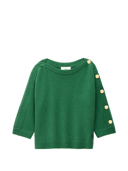 Ba&sh Jersey Classy Con Botones En La Manga - Verde 