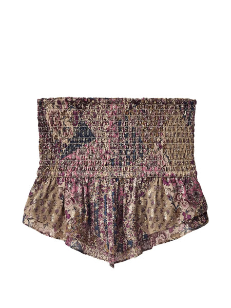  Ba&sh Top Floral Con Volantes - Neutro 