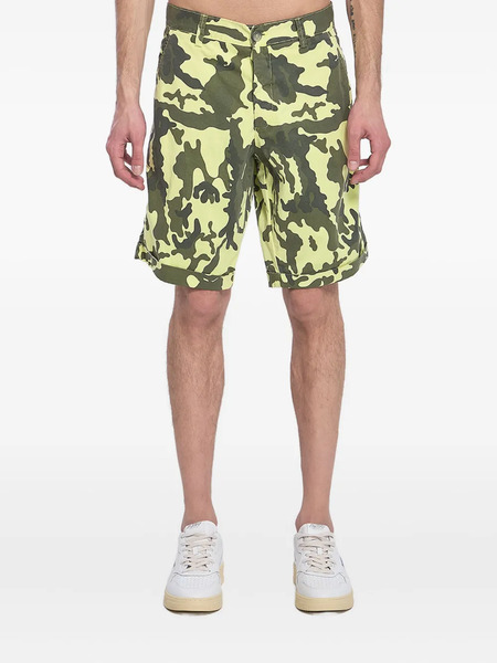  Basicon Bermudas Con Motivo Militar - Verde 