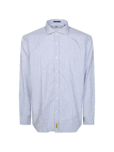  B.d. Baggies Camisa A Rayas De Algodón - Azul 