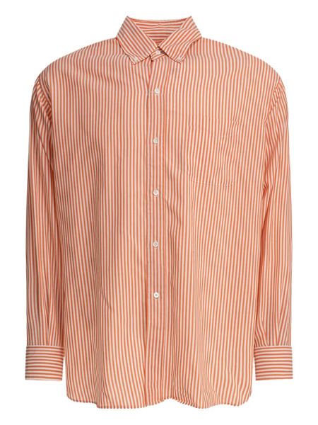  Beams Plus Camisa A Rayas - Naranja 
