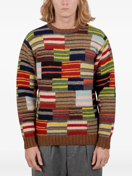  Beams Plus Jersey Con Diseño Patchwork - Negro 