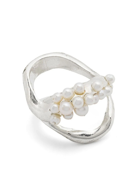  Beatriz Palacios Anillo De Doble Onda - Plateado 