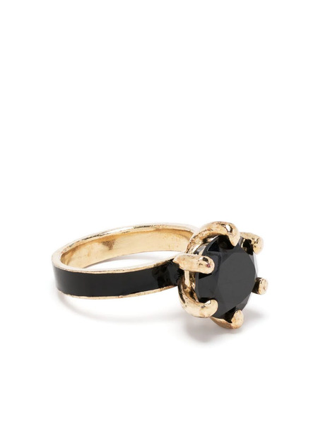  Beatriz Palacios Anillo Mourning Con ónix - Dorado 