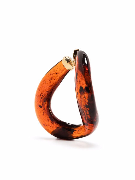  Beatriz Palacios Pendiente Earcuff Magma Link Large - Marrón 