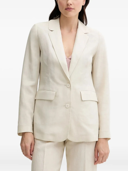  Benetton Blazer Con Botones - Neutro 