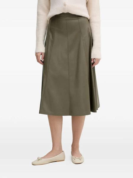  Benetton Falda Midi Acampanada - Verde 
