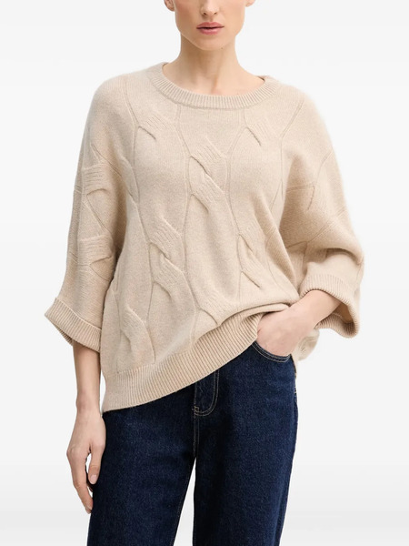  Benetton Jersey Con Cuello Redondo - Neutro 