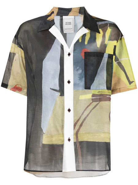  Bethany Williams Camisa Con Estampado Abstracto - Azul 