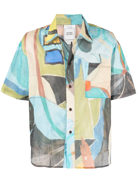  Bethany Williams Sociale Bowling Shirt - Azul 