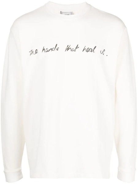  Bethany Williams Sudadera Con Eslogan Estampado - Blanco 