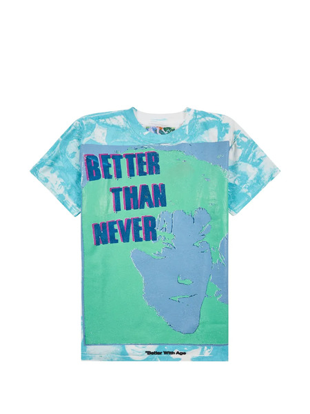  Bettter Camiseta Con Estampado Never All Over - Verde 