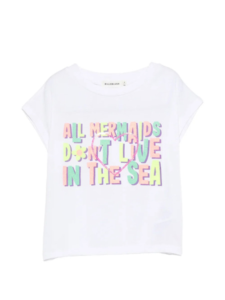  Billieblush Camiseta Con Lentejuelas Y Motivo Gráfico - Blanco 
