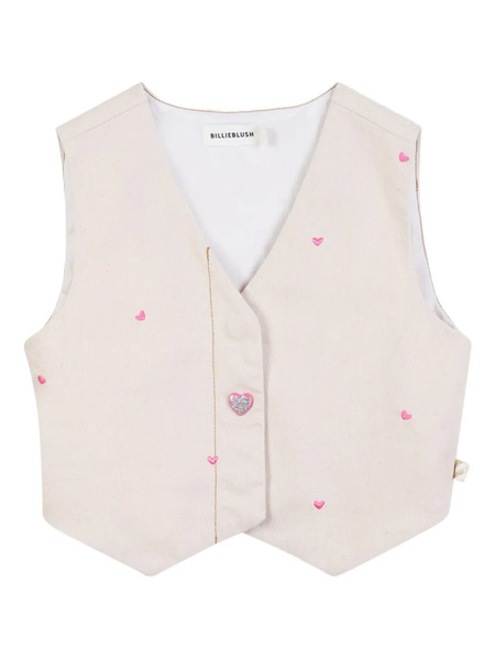  Billieblush Chaleco Con Corazón Bordado - Neutro 