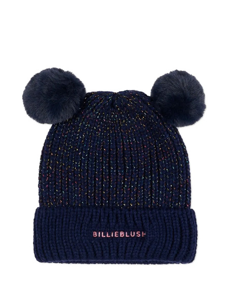  Billieblush Gorro Con Pompones - Azul 