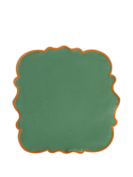  Bitossi Home Juego De Dos Servilletas Festoneadas - Verde 