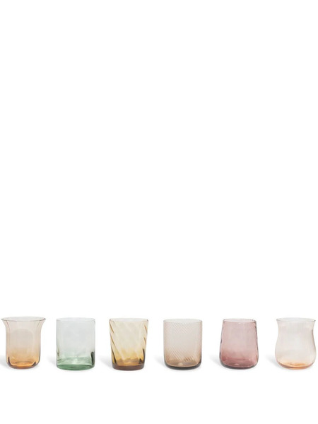  Bitossi Home Juego De 6 Vasos Surtidos - Neutro 