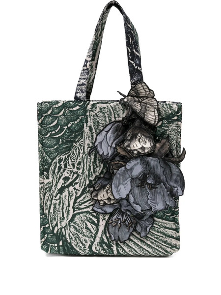  Biyan Bolso Shopper Con Estampado Floral - Verde 