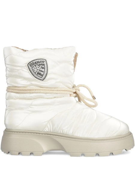  Blauer Botas Acolchadas Con Cordones - Blanco 