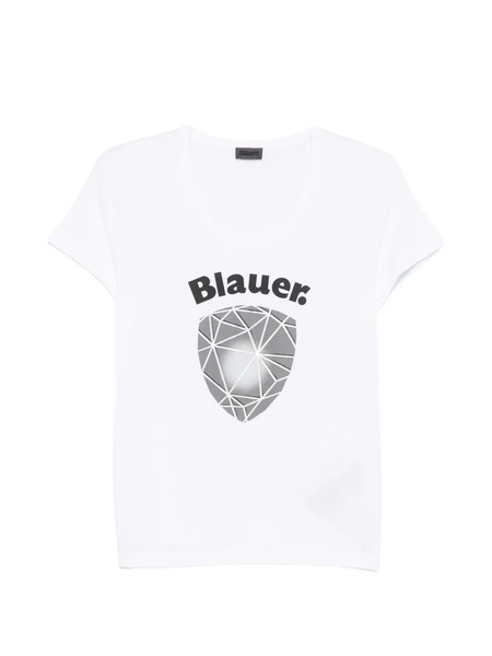  Blauer Camiseta Con Logo Estampado - Blanco 