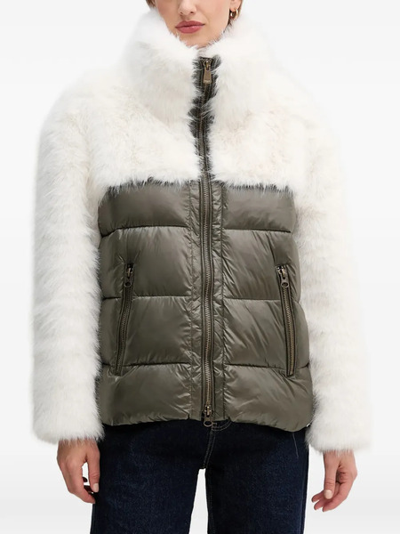  Blauer Chaqueta A Paneles - Blanco 