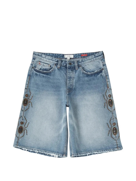  Bldg4 Pantalones Vaqueros Cortos Pantheon - Azul 