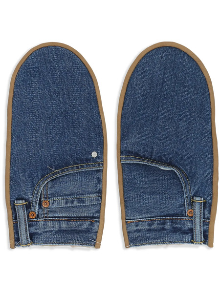  Bless Guantes Con Paneles - Azul 
